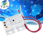 New 220V AC 50Hz Auto Infrared Sensor Switch PIR Microwave Radar Body Motion Sensor Module Adjustable For Time Distance Range