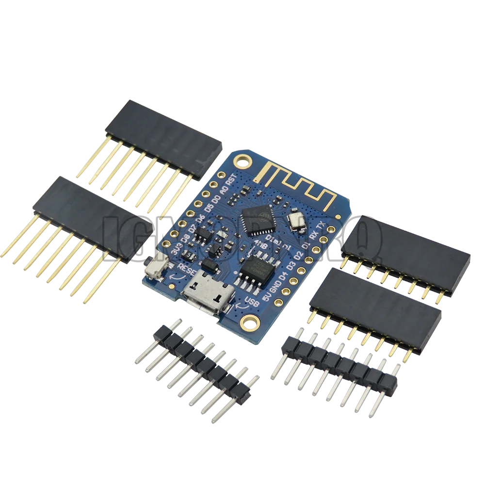 CH340G CH340 ESP8266 ESP-12 ESP-12F V2 USB WeMos D1 Mini PRO V3.0.0 WIFI Development Board NodeMCU Lua IOT Board 3.3V With Pins