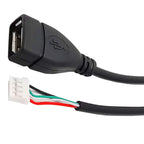 USB 2.0 to PH2.0/XH2.54/mx1.25 Data Cable, 4-Pin PH2.0 Pin to USB 2.0 Connection Cable, Small Motherboard USB Pin