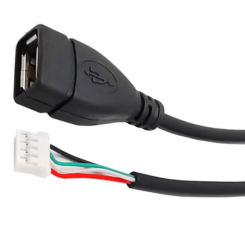 USB 2.0 to PH2.0/XH2.54/mx1.25 Data Cable, 4-Pin PH2.0 Pin to USB 2.0 Connection Cable, Small Motherboard USB Pin