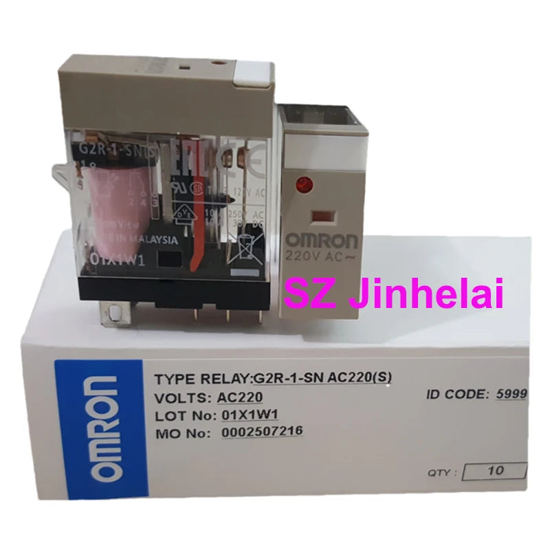 10pieces Omron G2R-1-SN G2R-1-SND DC24(S) AC220(S) Authentic Original Micro Voltage Power Relay G2R-1-SN(S) 24VDC 220VAC