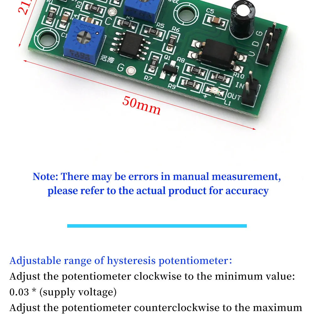Voltage Comparator Stabilizer 5-24V Hysteresis Signal Optocoupler Isolated Output 3-5MA LM2903 Chip For Industrial Field Signal