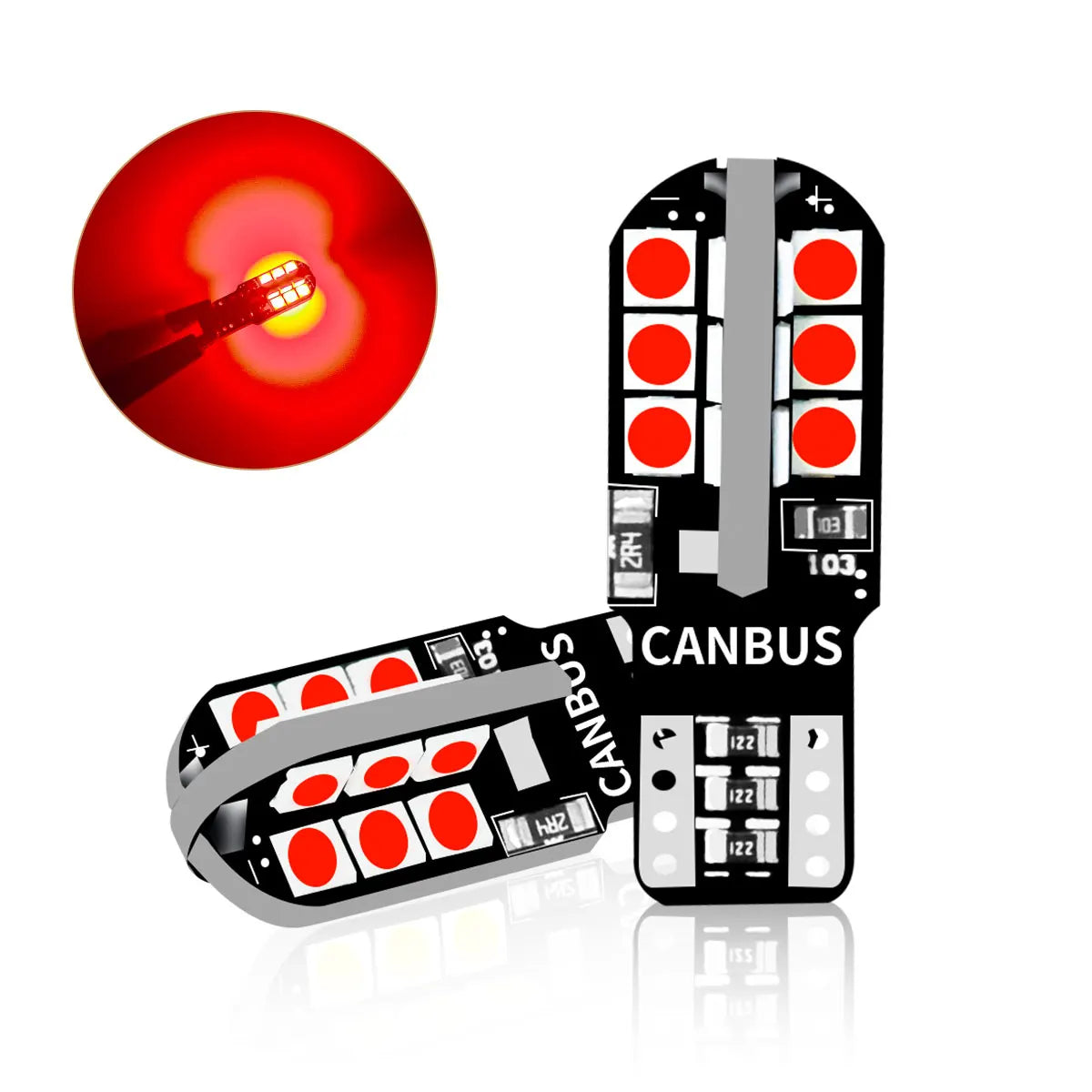 Car Signal Bulbs W5W WY5W 192 194 168 3030 24SMD LED T10 Super Bright 600LM Colors Options for Car Turn Signal Brake Stop Lights