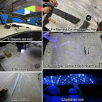 Car Starry Sky Light Auto Home Fiber Optic Lights Atmosphere Lamp Music Control Ceiling Lights RGB 12W 8 Colors Car Styling DIY