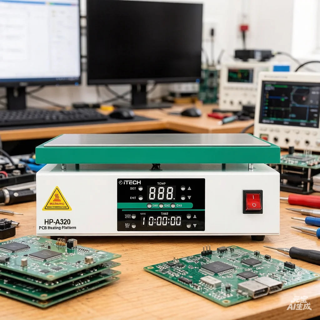 Digital Soldering Preheating Rework Station Digital PCB Preheating Station SMT SMD Hot Plate for BGA Rework and PCB Assembly