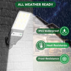 600W 344LED Outdoor Solar Led Lights 3 Modes Motion Sensor Solar Flood Lights Waterproof Security Lights Exterior Solar Lamp