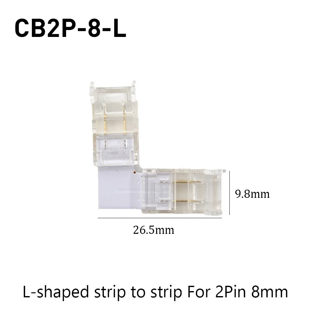 SMD Crystal Joint 2 3 4 5Pin LED Wire Connectors Solderless For 5mm 8mm 10mm Quick Terminal Block Strip Light Wire Connection