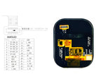 2.06-inch AMOLED display capacitive touchscreen CO5300AF-51 driver IC QSPI interface 24-pin male connector