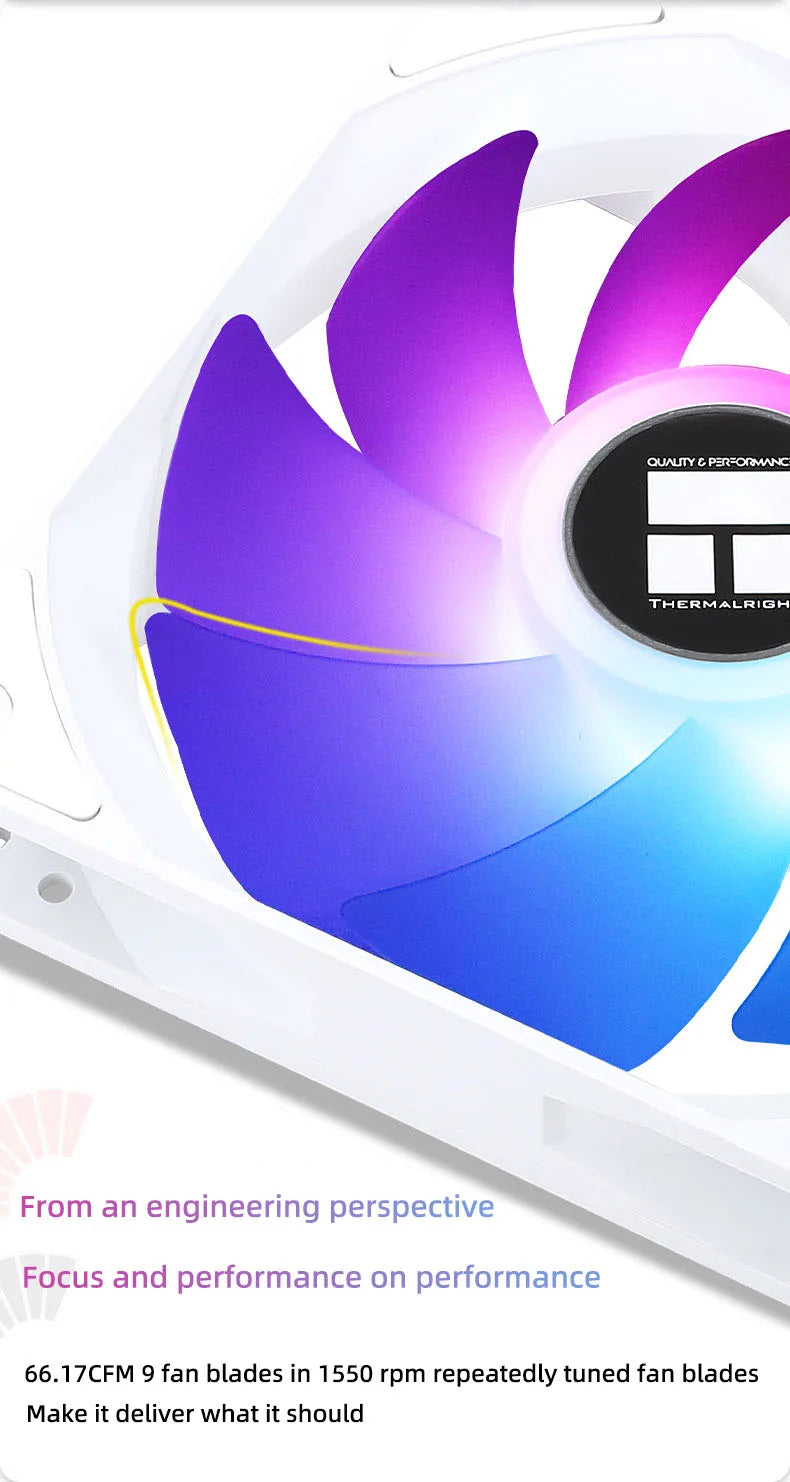 Thermalright TL-C12C 3 in 1 120mm Cooling Fan 5V ARGB gamer Adjust Speed Cooler argb Adjustable computer Case Fan ventilador