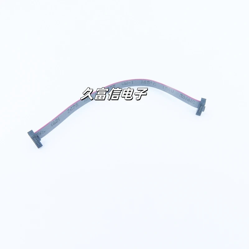 1pcs FC-10P Flat Cable 1.27mm Pitch 2*5Pin IDC Cable 10/20/30/50cm Gray Flat Ribbon Data Connection Cable JTAG Download Cable