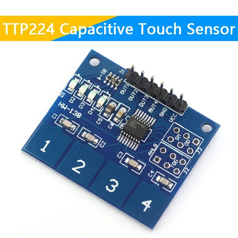TTP223 TTP224 TTP226 TTP229 1/4/8/16Channel Jog Digital Touch Button Sensor Capacitive Switch Modules Accessories for Arduino