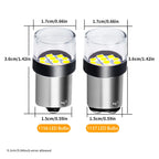 1156 BA15S P21W 1157 BAY15D P21/5W Super Brightness 3030 Chips LED Car Bulbs 12V/24V for Car Brake Reverse Lights Plug and Play