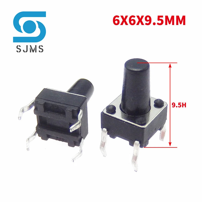20/50PCS 6X6 6X6X5mm DIP 4Pin Tactile Micro Push Button Switch 6*6*4.3/5/6/7/8/9/10/11/12/13MM Micro Touch Button Power Switches