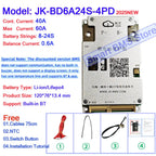 Smart Jikong JK BMS 4s 5s 6s 7s 8s 100a 200a Lifepo4 Li-ion Active Balance Lithium 24v With Bt Heat Function Equalizer On Sale