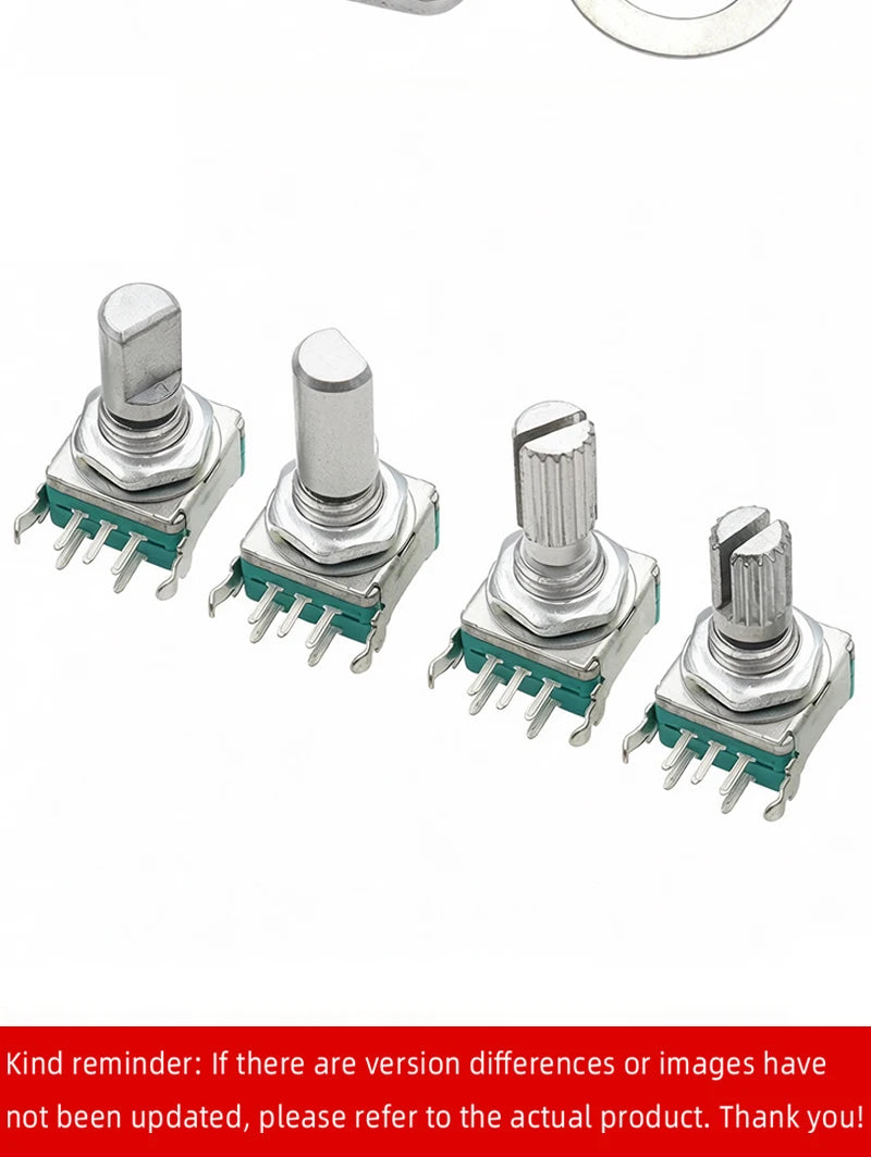 5PCS EC11 Rotary Encoder 5‑Pins Rotary Code Switch With Push Button 15mm / 20mm Half‑shaft Plum‑shaft
