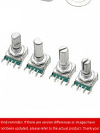 5PCS EC11 Rotary Encoder 5‑Pins Rotary Code Switch With Push Button 15mm / 20mm Half‑shaft Plum‑shaft