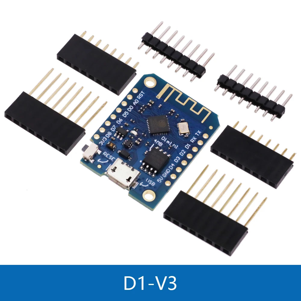 ESP8266 D1 Mini Pro V3.0 Wifi Development Board Nodeu WS2812 RGB DHT11 DHT22 AM2302 Relay DS18B20 BMP180 Motor For Wemos Diy Kit