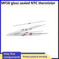20pcs NTC Thermistor MF58 Glass Sealed Diode Resistance 5K 10K 20K 50K 100K B Value 3950Precision5%Electric Heating Furnace With