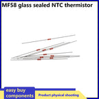 20pcs NTC Thermistor MF58 Glass Sealed Diode Resistance 5K 10K 20K 50K 100K B Value 3950Precision5%Electric Heating Furnace With