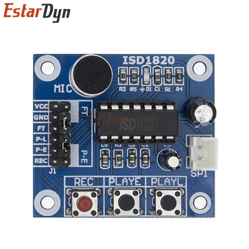 ISD1820 Voice Recording Recorder Module With Mic Sound Audio Loudspeaker