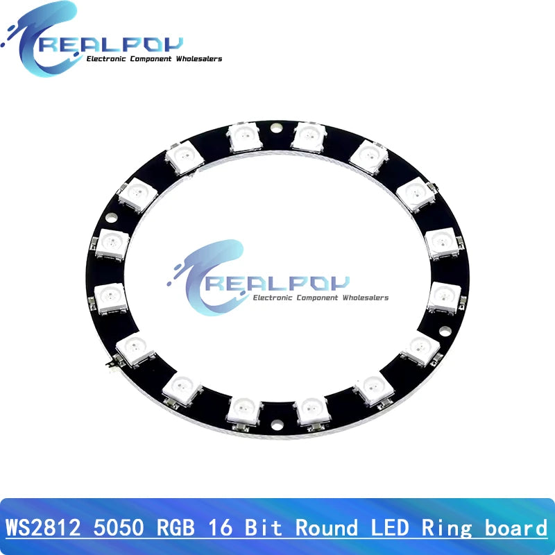 5V 8Bit 12Bit 16Bit 32Bit 64 Bits WS2812 5050 RGB LED Ring Lamp Light + Integrated Drivers For Arduino Diy ESP8266 WS2812