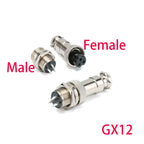 GX12 GX16 Aviation Connector 2 3 4 5 6 7 8 9 10 Pin Connector Male Female Butting Wire Cable Circular Aviation Socket Plug