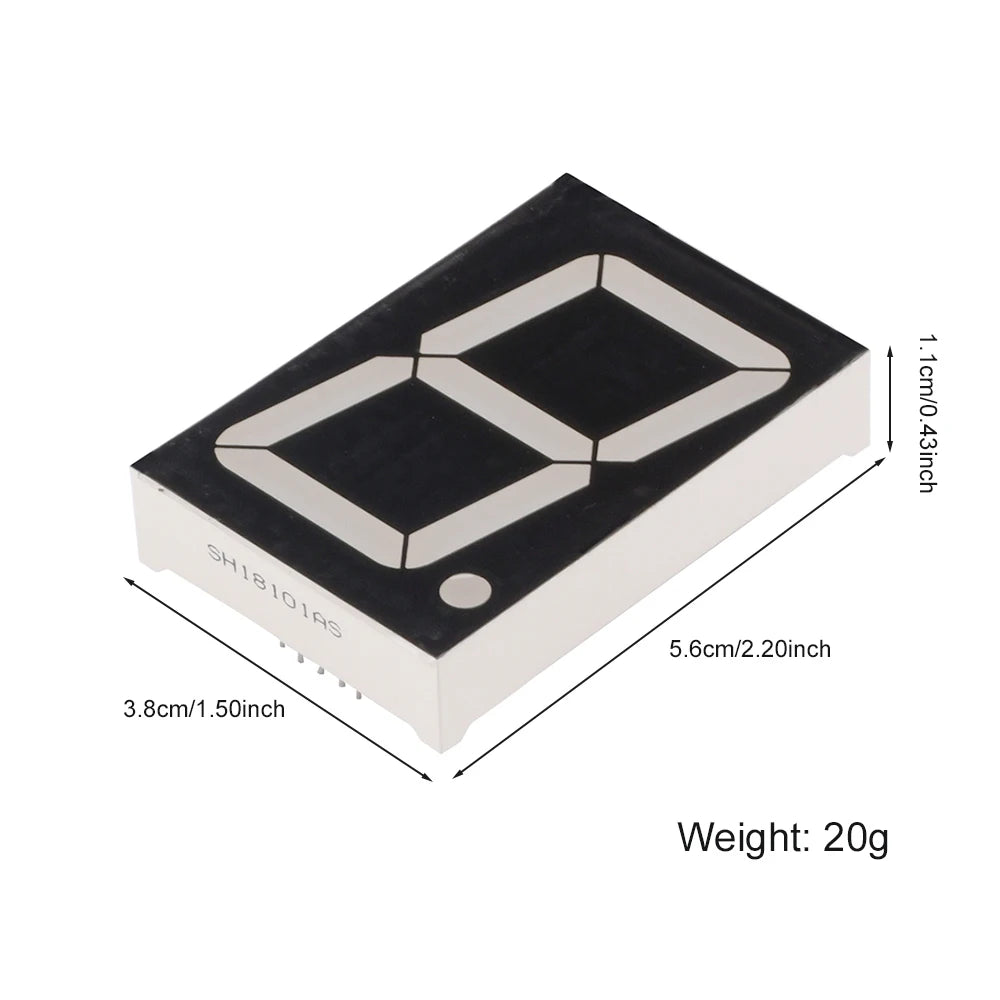 1.8 Inch LED Display Module 1 Bit 7 Segmen Red Common Anode Digital Tube 1.8" Led For Arduino