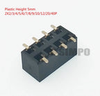 50pcs 2.54mm PH5.0 SMD 2X3/4/5/6/7/8/10/12/20P Plastic Height 5.0 Double Row Goldplated Rohs PCB Female Pin Header Connector