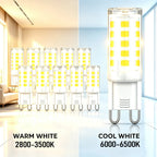 10Pcs G9 LED Lamp Brightest AC220V 230V 240V 7W Ceramic SMD 2835 LED Bulb Warm/Cool White Spotlight Replace Halogen LED Lighting