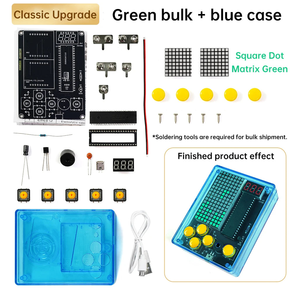 Pixel Gamer DIY Kit Pocket Gamer 51 Microcontroller Electronic Circuit Teaching Experiment Soldering Practice Module
