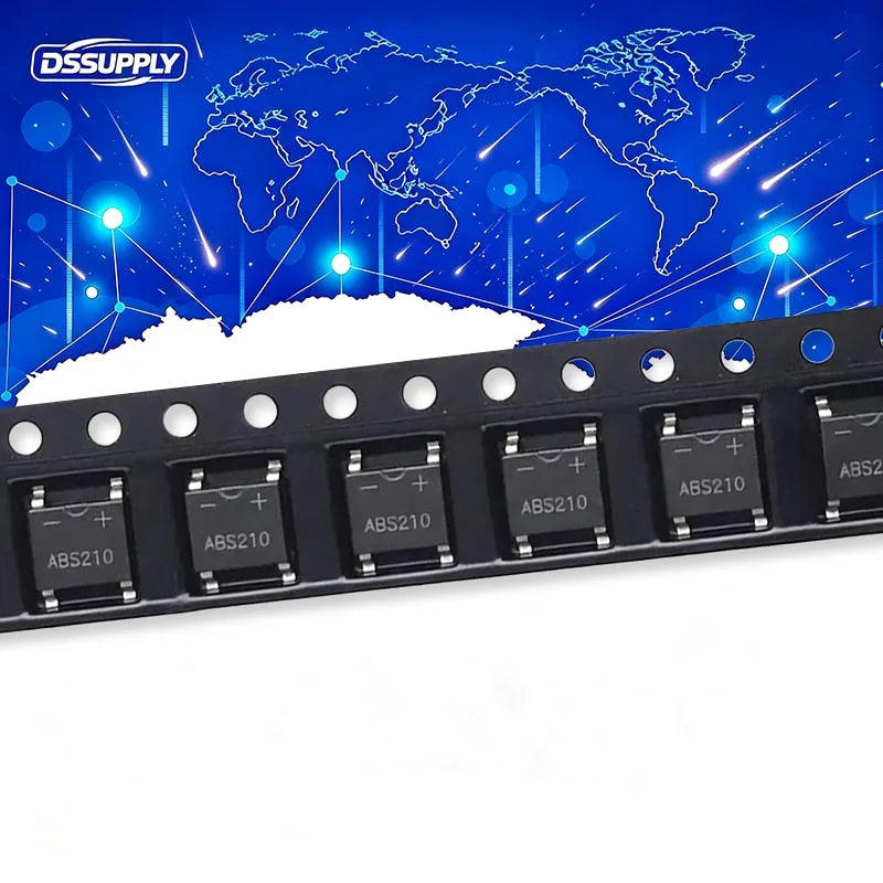 50PCS ABS210 SOP-4 Bridge Rectifier ABS 210 SMD 2A 1000V
