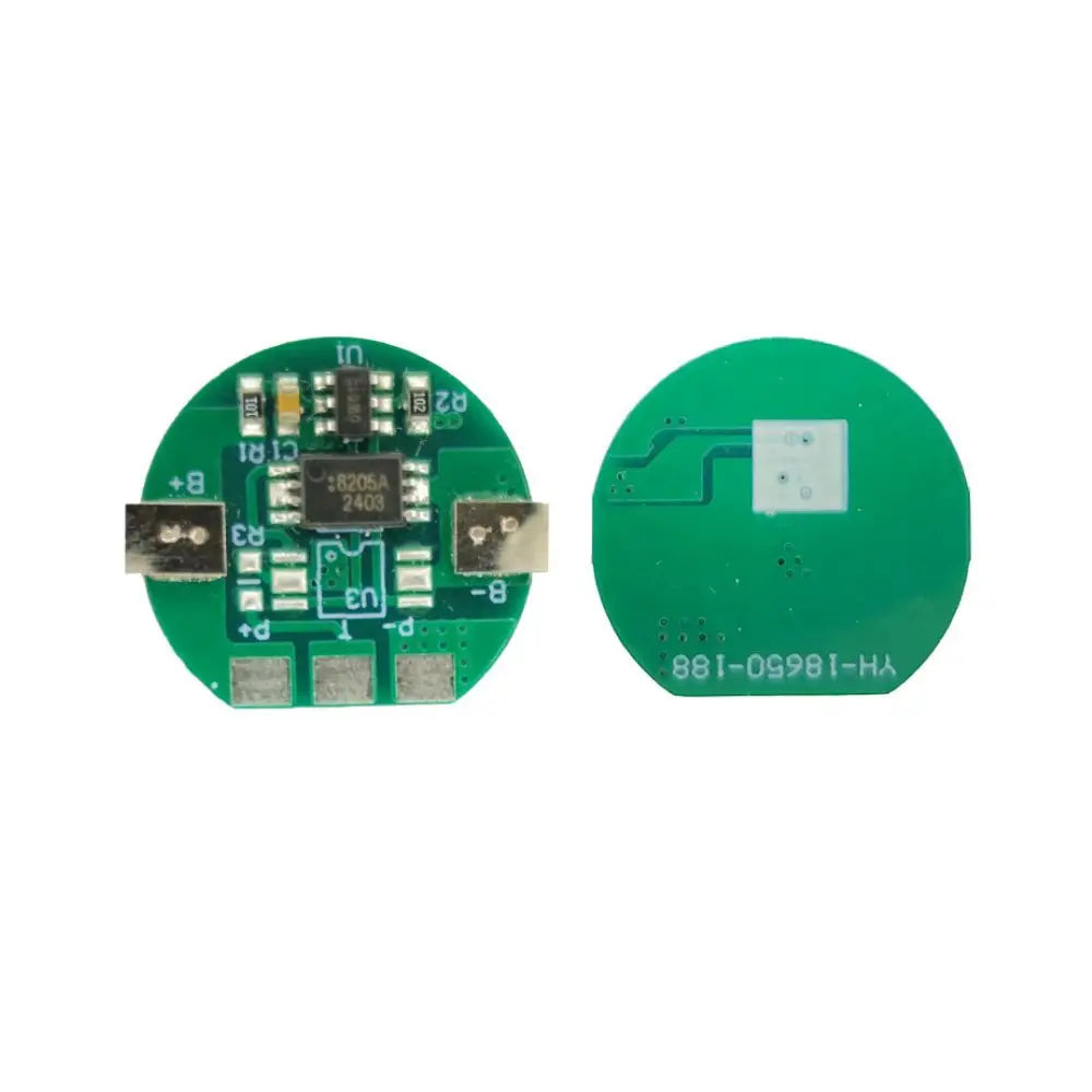 10pcs Cylindrical 3.7V 18650 PCM – 2A/4A Battery Protection Module with IC & MOSFET for Safe Charging PCB BMS Protection Module