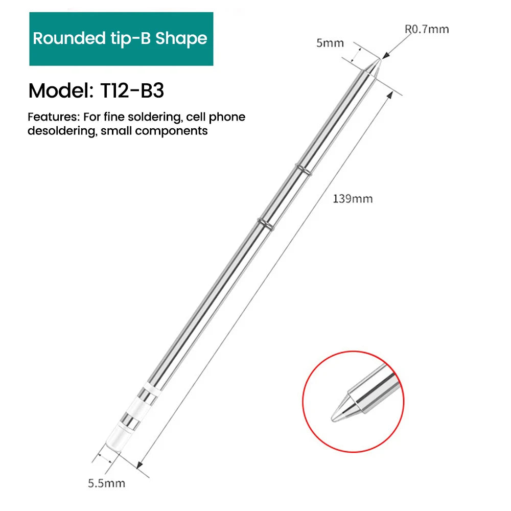 T12 Soldering Solder Iron Tips T12 Series Replace Soldering Iron Tips For Hakko fx951 DIY Soldering Station Kits