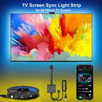 TV Backlight Music Sync Smart Strip Lights Color Pickup RGBIC LED Light 50-75 inch Screen App Remote for Game Home Ambient Light