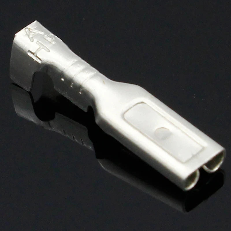 100pcs 2.8mm Crimp Terminal Female Spade Connector silvery