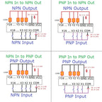 8CH Optocoupler Isolation MOSFET Output Module DIN Rail N/P Channel FET Non-contact PLC Switch Expansion Board