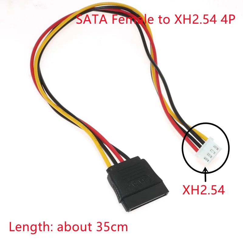 1PCS SATA Hard Drive Power Cable 15 Pin Male to Female Extension Data Cable PH/XH/VH Sata to 4/6P 8P Graphics Card Power Cable