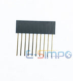 10pcs PC104 2.54mm 1x4P 6P 8P 10P 40P Industrial Female Socket Single Row Rohs PH8.5mm Long Pin Female Header