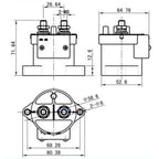 200A DC Contactor EV200AH High Voltage DC Power Relay 12-24V 36-48V 60-72V 9-36V New Energy Electric Vehicle Contactor