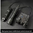 2026 NEW DBAL-A2 Red Green Laser & White LED Flashlight Aiming Indicator Fit 20mm Rail For Outdoor Sport Toy Accessory