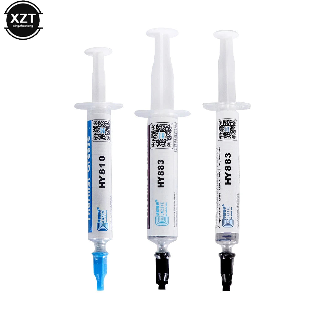 1PCS HY883 HY234 10g/20g Silicone Thermal Paste Heat Transfer Grease Heat Sink CPU GPU Chipset Notebook Computer Cooling Syringe