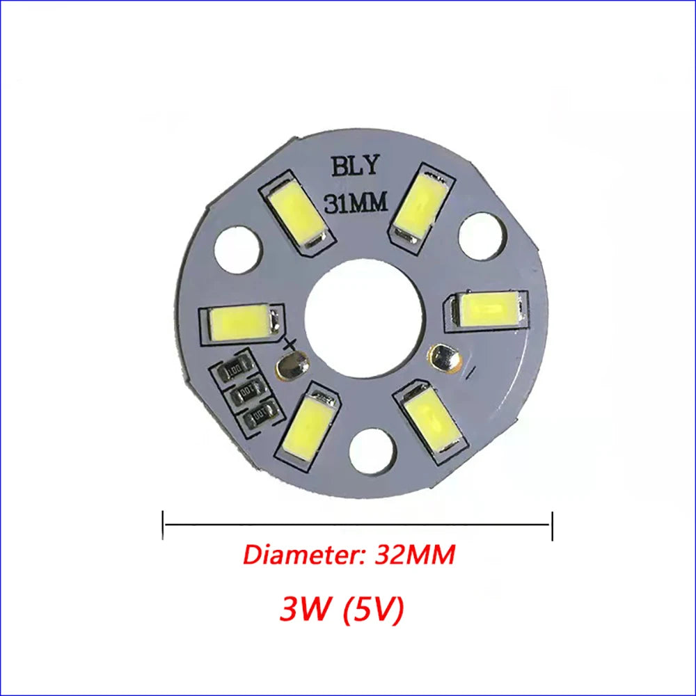 1PCS DC3V-5V Dimmable 5730 SMD LED Lamp 1W 2W 3W 4W 5W 10W LED Light Beads White Warm White With Light Adjust Switch.