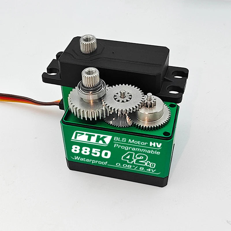 PTK Servo 8.4V 30kg 40kg High speed0.05 brushless RC servo motor Waterproof 1/8 1/10 1/12 scale automotive fixed wing robot 180°