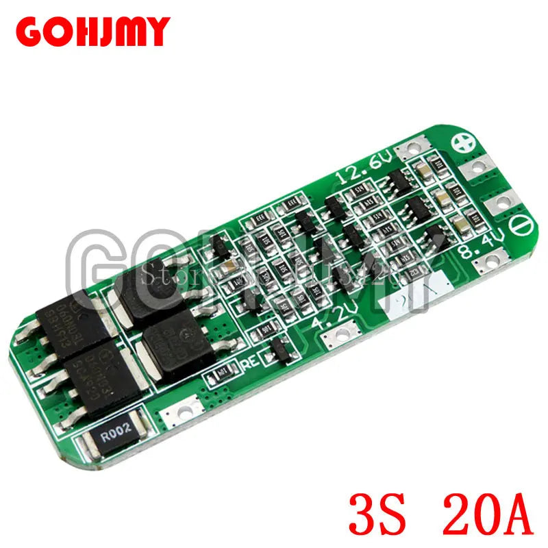 3S 6A 8A 10A 20A 25A 30A 40A 60A Li-ion Lithium Battery 18650 Charger PCB BMS Protection Board For Drill Motor Lipo Cell Module