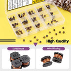 140 Pcs 14 Value 2.2UH - 680UH CD54 Wirewound SMD Power Inductor Combo Kit 2.2UH 3.3UH 4.7UH 6.8UH 10UH 22UH 333UH 47UH 68UH