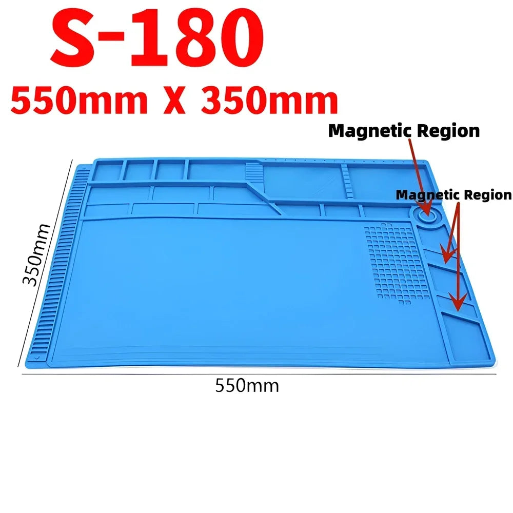ESD Heat Resistant 932℉ Soldering Mat Job Tools Computer Phone Repair Kit Working Repair Pad Heatresistant Maintenance Platform