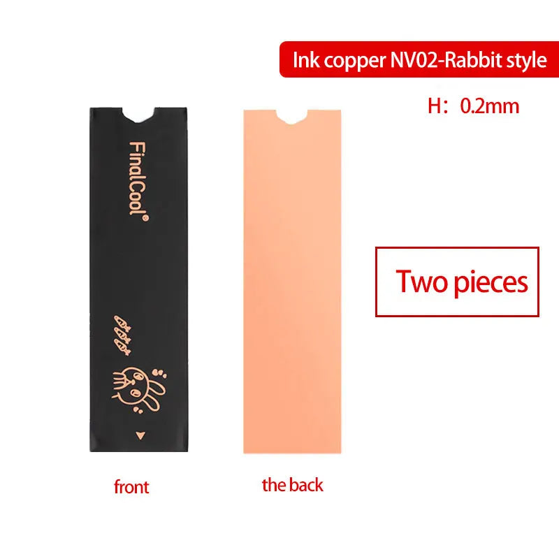 FinalCool NV02 Graphene M.2 SSD Heat Sink, Dual-Layer Graphene and Copper Foil Design Cooler Radiator for Laptop PC NVMe