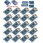 50-1pcs TP4056 3A 5V Lithium Battery Charging Board Module Micro USB/Type-c Interface Charging Protection 2-in-1