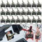 Rocker Switch Heavy-duty on/off Rocker Switch Waterproof Cap SPST Rocker Switch Suitable for Auto Marine Applications 2-pin SPST