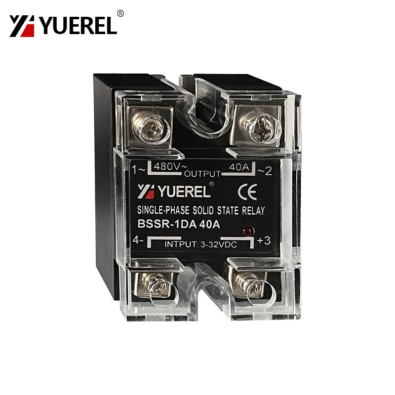10A 25A 40A 60A 80A 100A 120A Single Phase SSR DC Control AC DC Control DC AC Control AC Solid State Relay